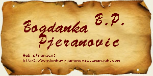 Bogdanka Pjeranović vizit kartica